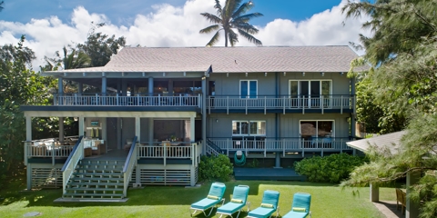 Front view of the vacation house